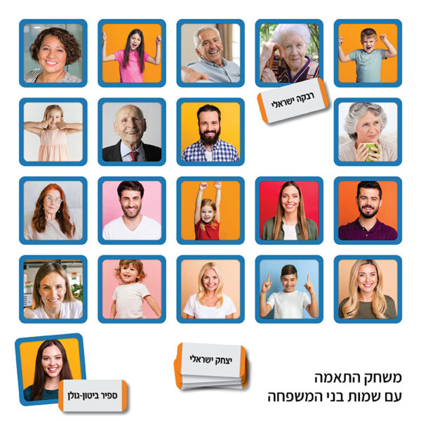 מתאימים אישי - משחק התאמה עם שמות בני המשפחה